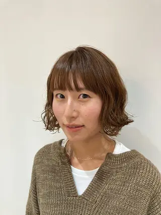 ショート パーマ 前田 梨沙のヘアスタイル