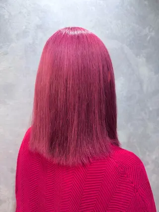 セミロング encount by mahalo 千葉所属・加賀文乃/ハイトーン /艶カラー/派手髪のヘアスタイル