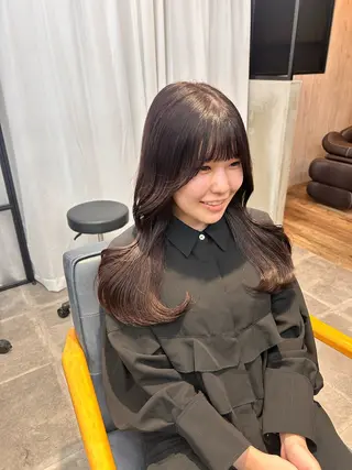 ロング カラー 韓国×髪質改善カラー 💎hinaのヘアスタイル
