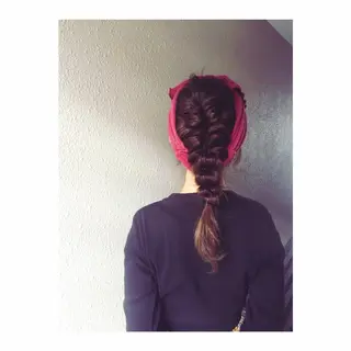 カラー ヘアアレンジ chouette シュエットのヘアスタイル