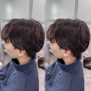 パーマ メンズ 🦖韓国風メンズ/ カルマパーマ/羽根田のヘアスタイル