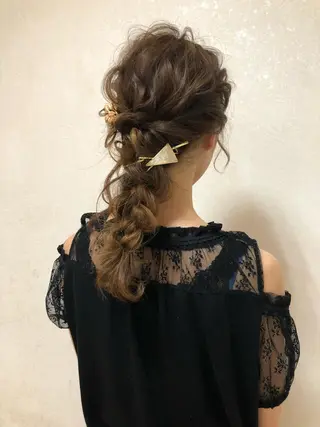 ミディアム カラー ヘアアレンジ 竹嶋 興樹のヘアスタイル