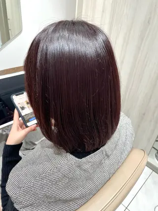 カラー Hair salon　Sui所属・コテ巻き風パーマ 暖色カラー/伊藤菜月のヘアスタイル