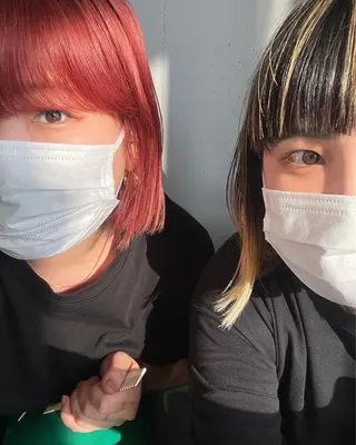 ミディアム カラー ZOA classic hair所属・東 みのりのヘアスタイル