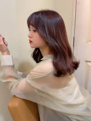 ミディアム カラー メンズ 女性スタイリスト専門サロン Zina 天神所属・NANA/trend style🕊🍑のヘアスタイル