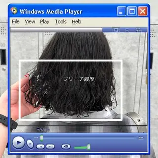 ミディアム カラー パーマ hollo原宿所属・パーマ/ハイトーン 🎀Rumiのヘアスタイル