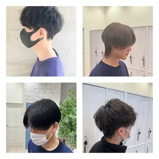 ショート カラー パーマ メンズ 🫧美髪矯正/ 髪質改善/藤平健太のヘアスタイル