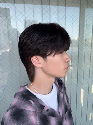 ショート パーマ メンズ become men's hair 名駅店所属・名駅/フェザーパーマ 韓国ヘア/森岡のヘアスタイル