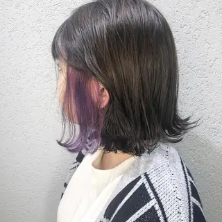 セミロング AKANE 【zina新宿】のヘアスタイル