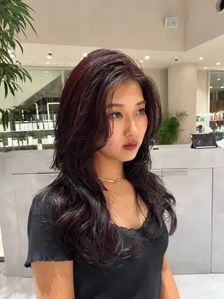 カラー レイヤーカット/ 管原久遠のヘアスタイル