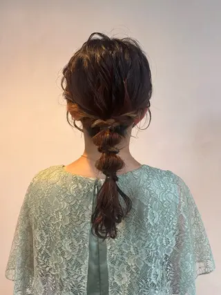 ミディアム ヘアアレンジ 暖色/ヘアアレンジ 🎀♡irohaのヘアスタイル