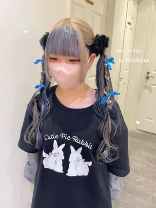 ロング ヘアアレンジ エクステ/ハイトーン 🐏☁️miminaのヘアスタイル