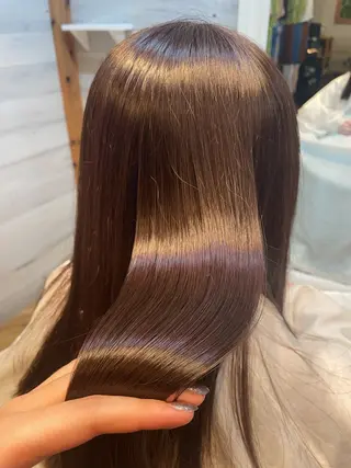 セミロング カラー lift by mag所属・ユナ ナチュラル／透明感のヘアスタイル