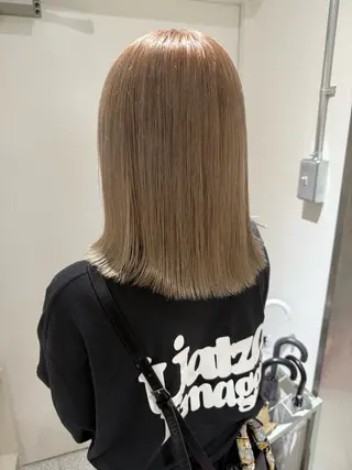 ミディアム HAZEL 博多所属・SHIORI/ 博多美容室のヘアスタイル