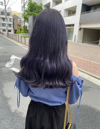 ロング カラー Rinka/梅田/ 透け感カラー🤎のヘアスタイル