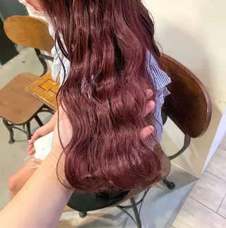 ロング カラー 暖色/まろベージュ/ シカタユウカのヘアスタイル