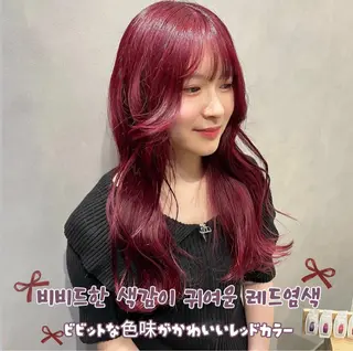 ロング カラー 한국 스타일ෆ˚* 🎀オビツメイ🎀のヘアスタイル