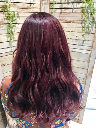 ミディアム カラー 島袋 ナオユキのヘアスタイル