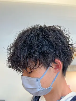 ショート パーマ メンズ メンズパーマ 岩成健志郎のヘアスタイル