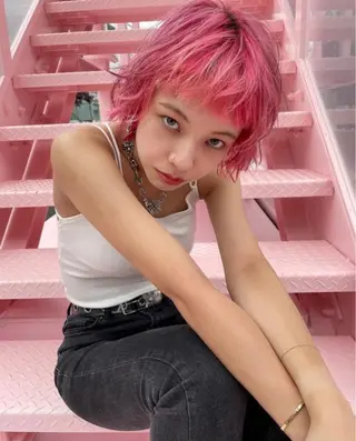 ショート カラー ヘアアレンジ green所属・⚡️Hiroto/ colorのヘアスタイル