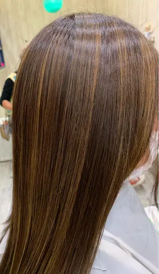 ロング カラー モテ髪🌈細矢 森平のヘアスタイル