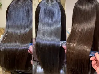 ロング 縮毛矯正☆白髪ぼかし 専門ゆうぞうのヘアスタイル