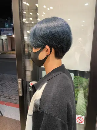 ショート カラー メンズ 細沼 葵のヘアスタイル