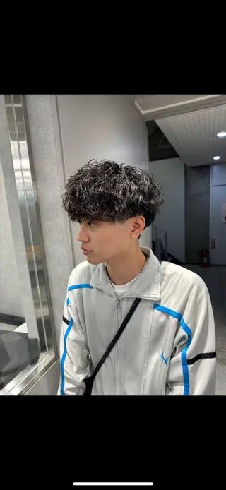 ショート パーマ メンズ特化⚡️パーマ テッタのヘアスタイル