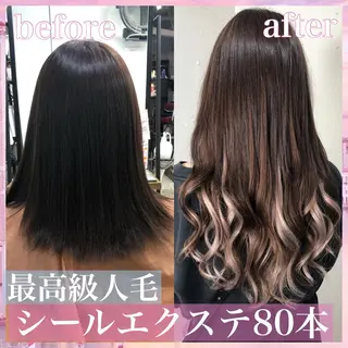 ロング カラー ヘアアレンジ 八巻 晴香のヘアスタイル
