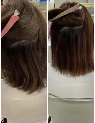 ミディアム タカハシ リナのヘアスタイル
