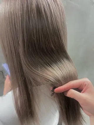 ミディアム カラー ブリーチ/レイヤー 💙ayame💙のヘアスタイル