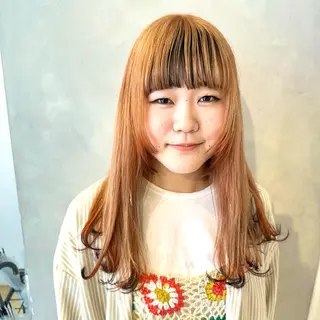 ロング カラー デザインカラー/パー マ🦖外岡咲希🦖のヘアスタイル