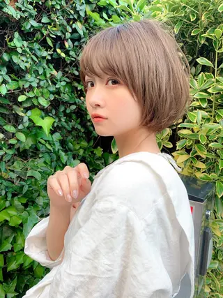 ショート カラー 大人かわいい💍🤍 ボブ/ショートボブのヘアスタイル