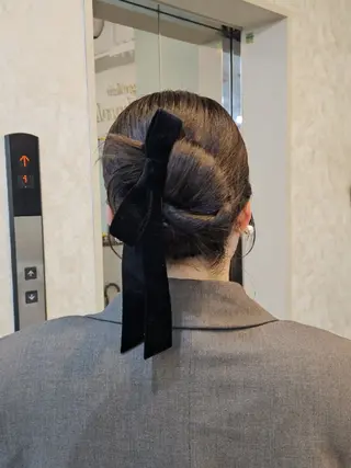 セミロング ヘアアレンジ ミク🇰🇷 /Agu hairのヘアスタイル