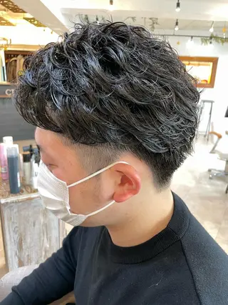 パーマ メンズ あしかが ゆいとのヘアスタイル