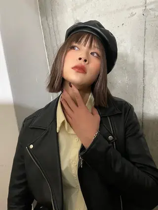 カラー YURiA レイヤー🫧暖色のヘアスタイル