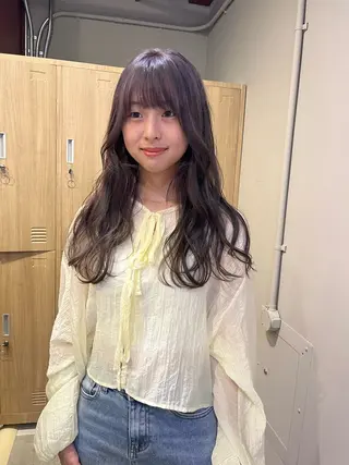 ロング ハッシュカット🐈 韓国レイヤー/ののかのヘアスタイル