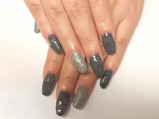 ミディアム AQUA nailのネイルデザイン