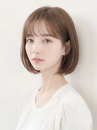 カラー 柔らかい縮毛矯正 クラモチのヘアスタイル