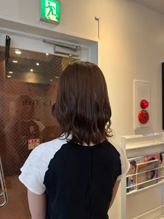 カラー La fith hair charme 渋谷店【ラフィス ヘアー シャルム】所属・🤎艶カラー/縮毛/ クルミ🤎のヘアスタイル