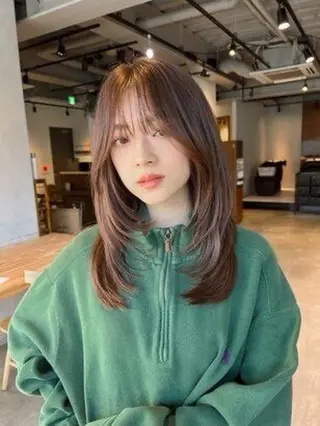 ロング PEAR＋L所属・インナーカラー たなかちなみ🏹のヘアスタイル