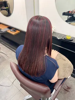 ロング カラー 野町 好花のヘアスタイル
