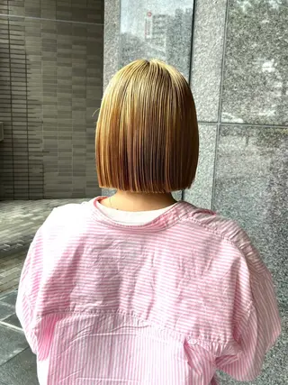 ショート ボブ/ショートボブ/ 岡山駅/別曽遥也のヘアスタイル