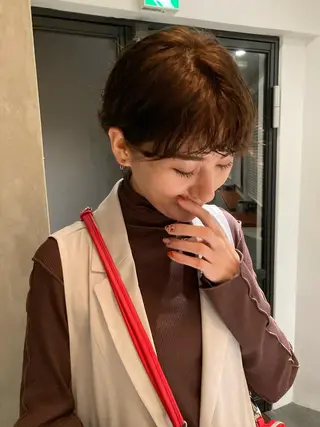 ショート パーマ 🛑柔らか透明感 カラー🛑大谷のヘアスタイル