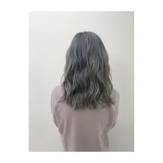 ミディアム カラー 永岡 鉄平のヘアスタイル