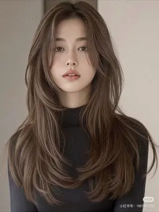 ロング カラー 中韓🇨🇳🇰🇷 🤍TAKAHIROのヘアスタイル