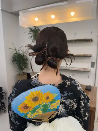 セミロング ヘアアレンジ MIES amane(アマネ)のヘアスタイル