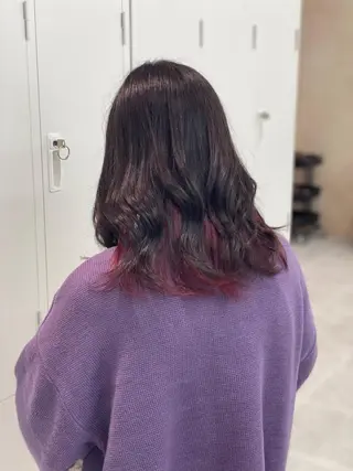 セミロング カラー ショーヤ/ブリーチ /バレイヤージュのヘアスタイル