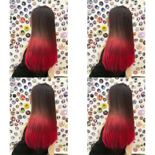 ロング カラー 推しカラー✨ オタク美容師ユウカのヘアスタイル