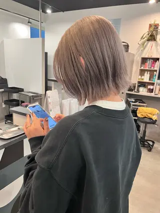 ミディアム カラー dogstar小林諒 レイヤー/パーマのヘアスタイル